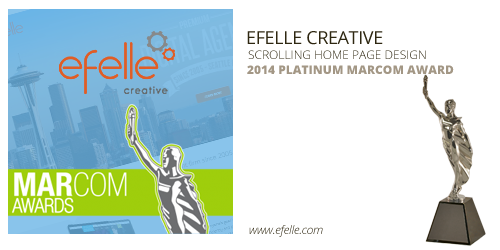 efelle creative - Scrolling Home Page Platinum Website Design Award efelle creative - Scrolling Home Page, Platinum Website Design Award