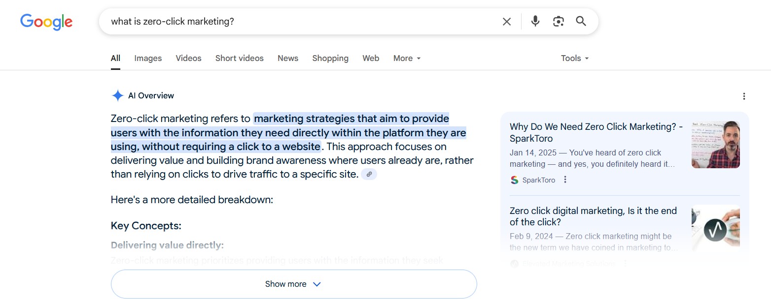 zero click search snippits zero click search snippits