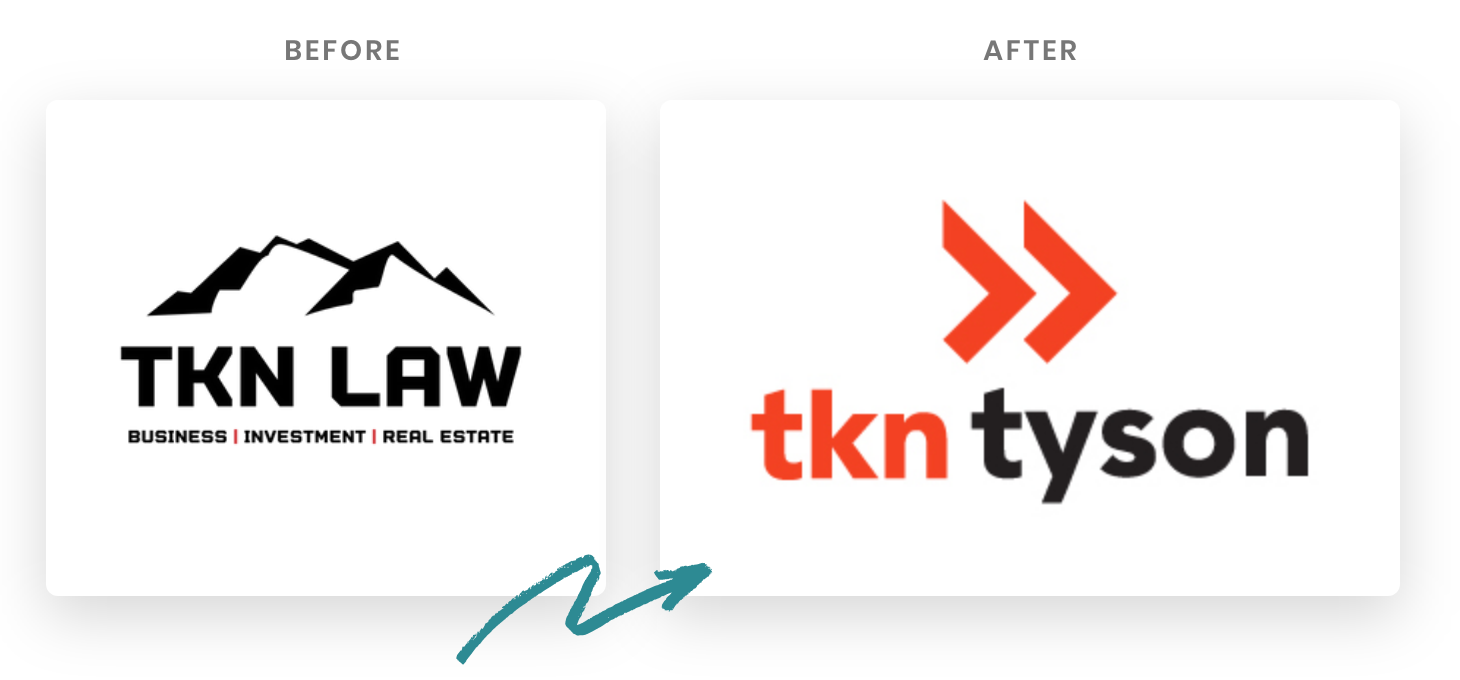 Logo redesign for law firm