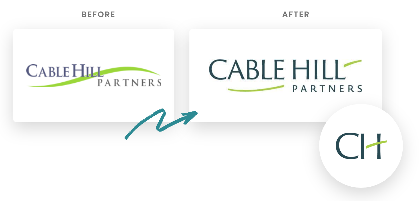 Logo refresh design for financial planner