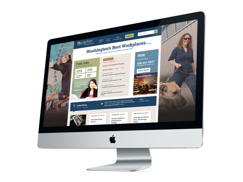 Parker Services website redesign by efelle Parker Services website redesign by efelle