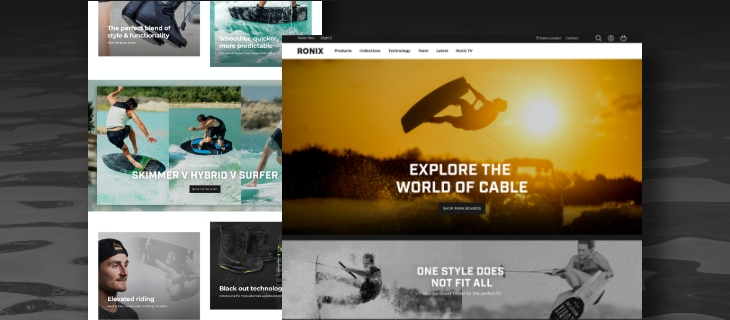 Ronix Website Homepage Feature