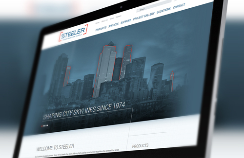 Steeler Inc.'s New Website Design Steeler Inc.'s New Website Design
