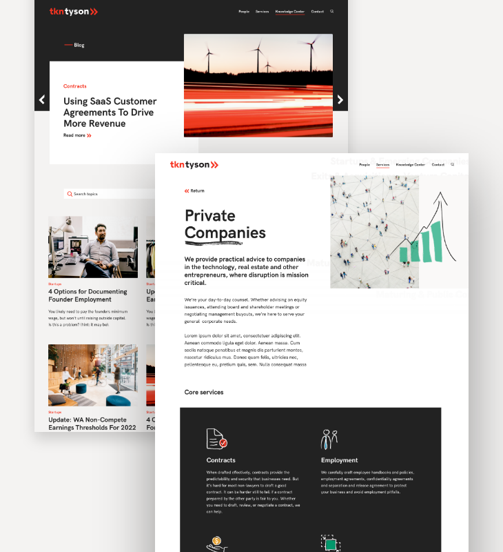 Law Firm Website Redesign for TKN Tyson
